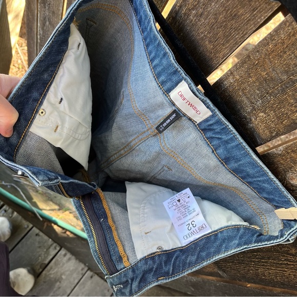 Driftwood Jackie High Rise Floral Embroidery Jeans Sz 32 X 29 - Picture 9 of 16